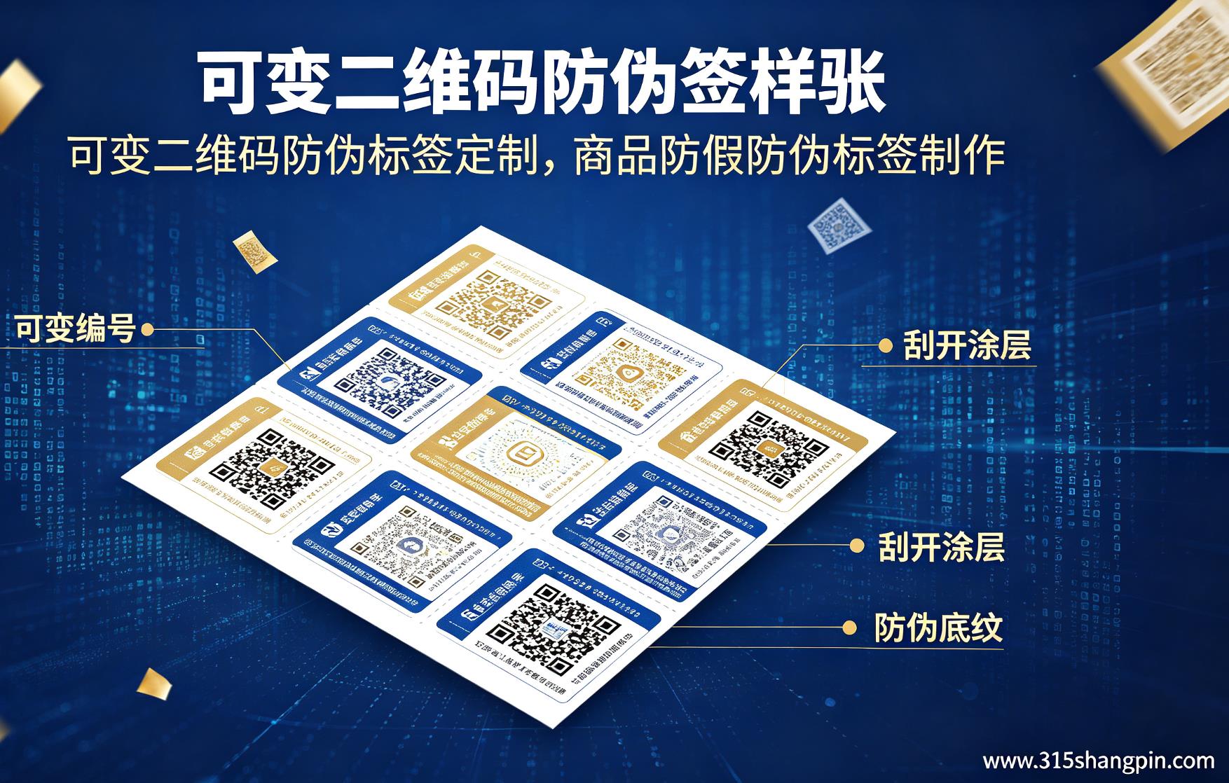 可变二维码防伪标签定制，商品防假防伪标签制作流程