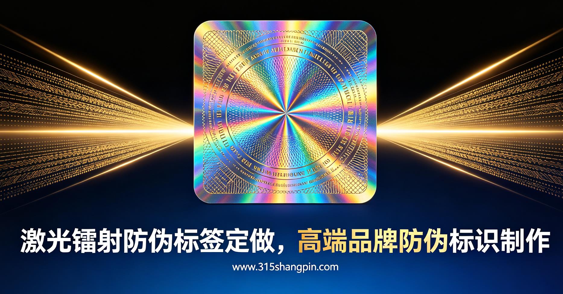 激光镭射防伪标签定做，高端品牌防伪标识制作