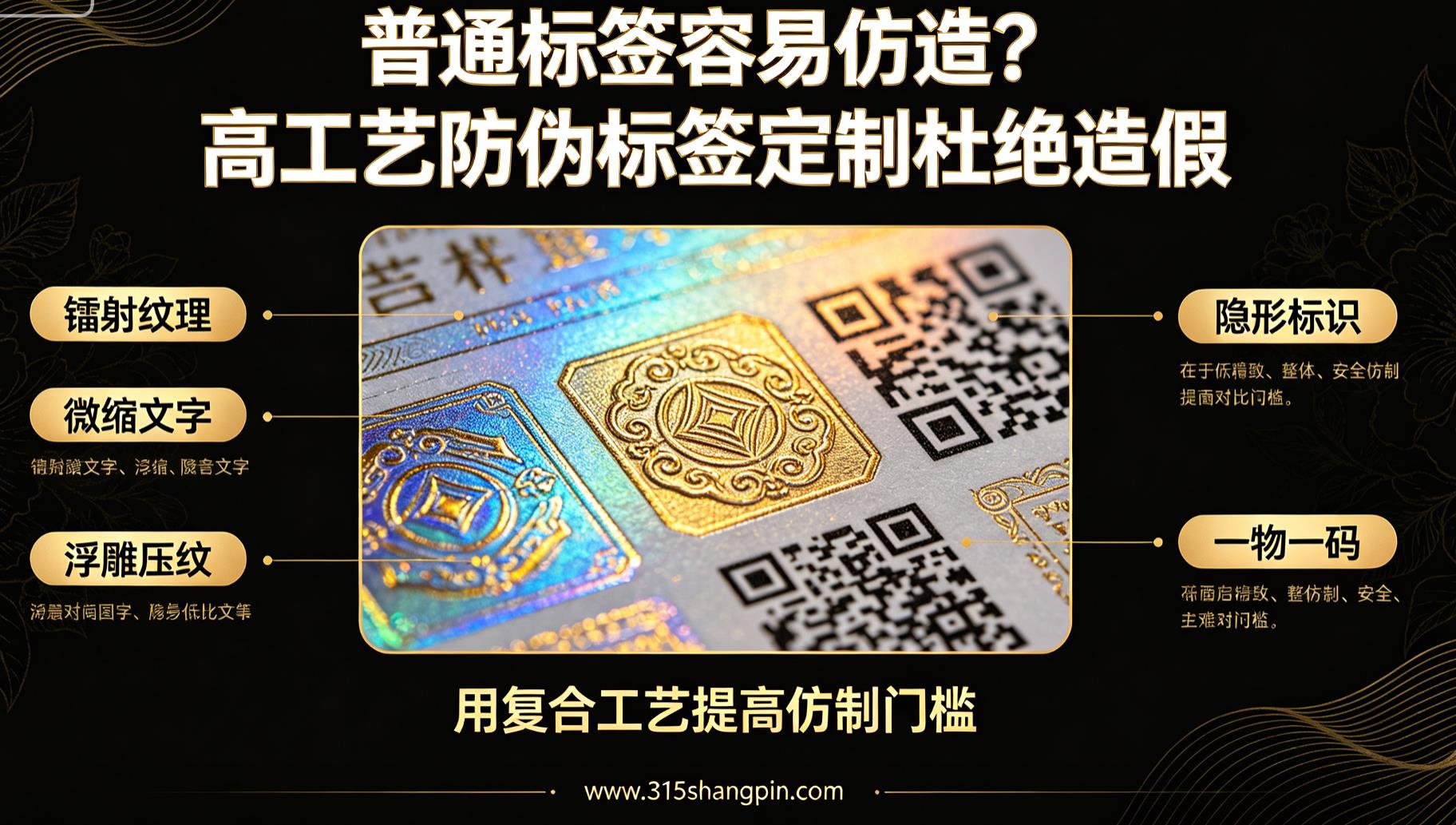普通标签容易仿造？高工艺防伪标签定制杜绝造假