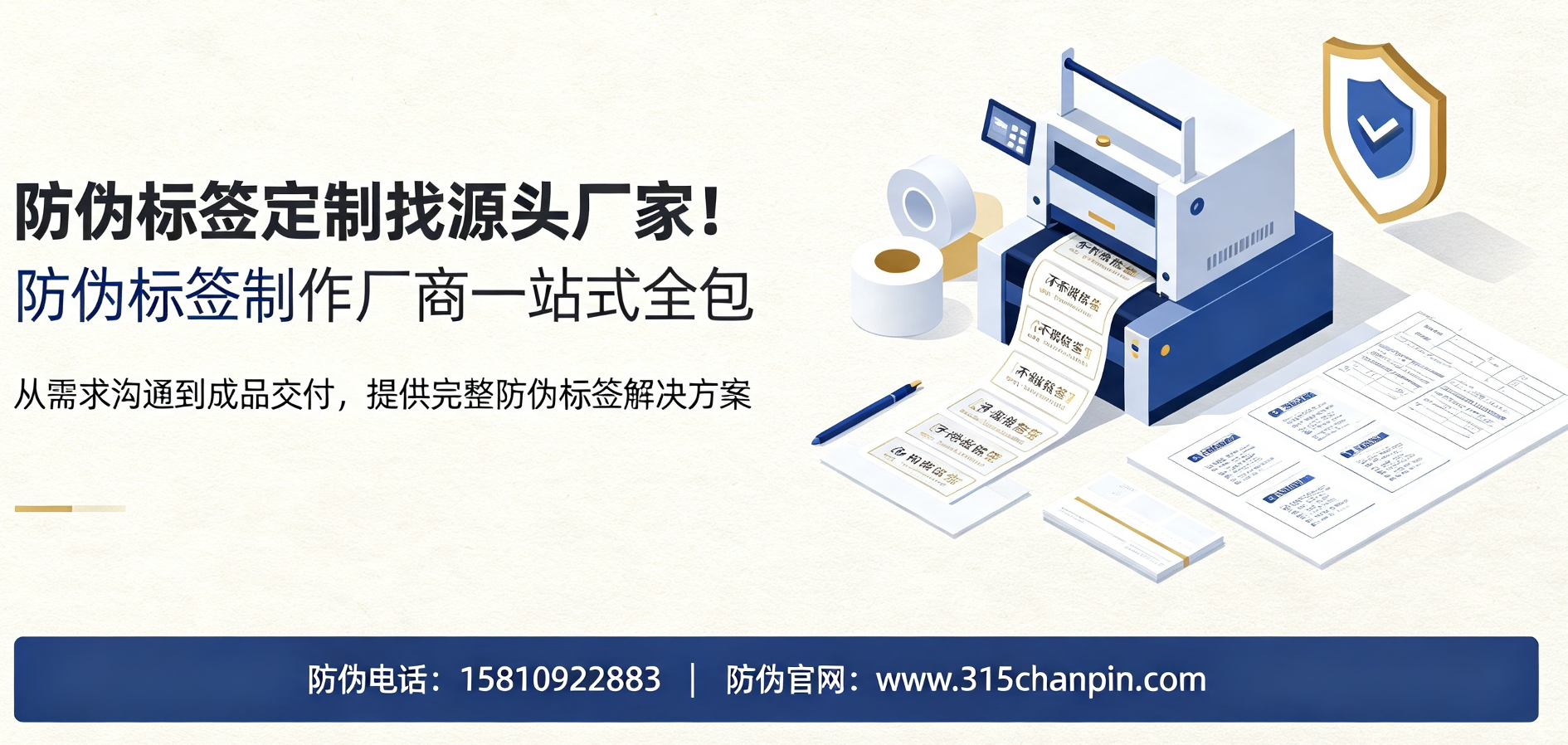 防伪标签定制找源头厂家！防伪标签制作厂商一站式全包