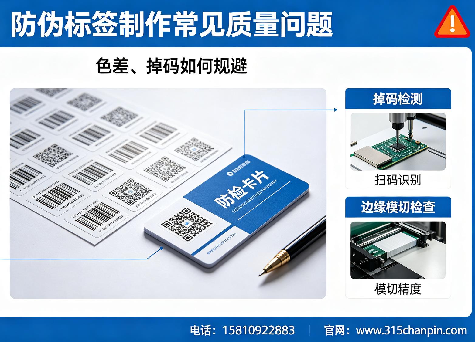 防伪标签制作常见质量问题，色差、掉码如何规避
