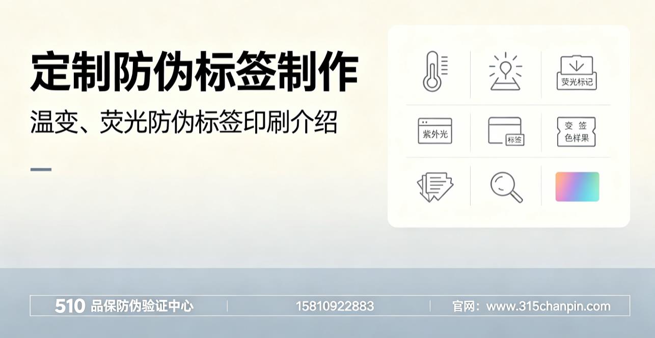 定制防伪标签制作，温变、荧光防伪标签印刷介绍