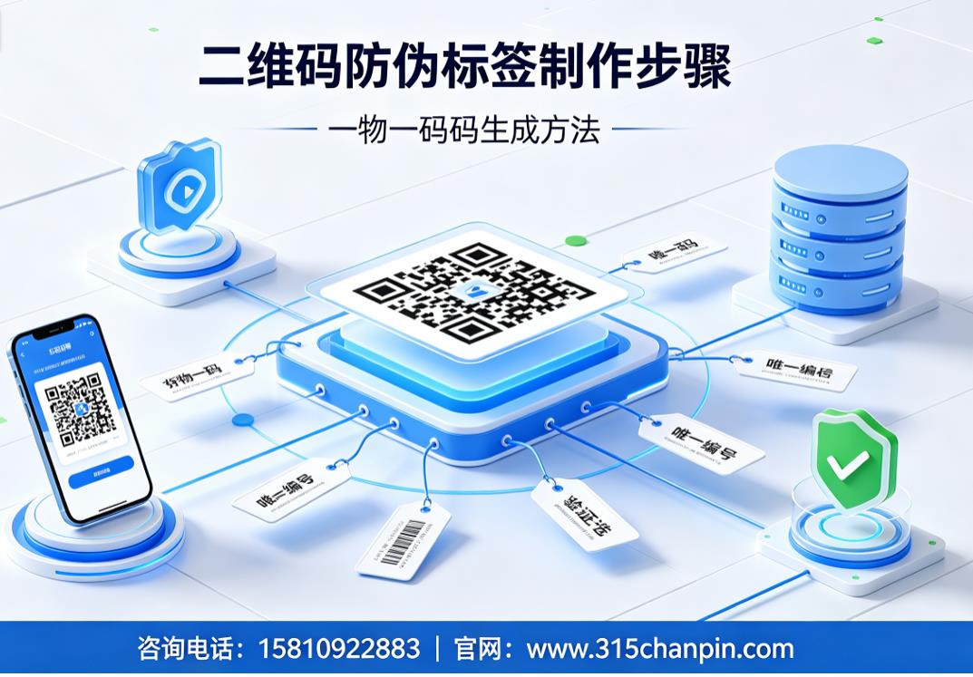  二维码防伪标签制作步骤，一物一码码生成方法
